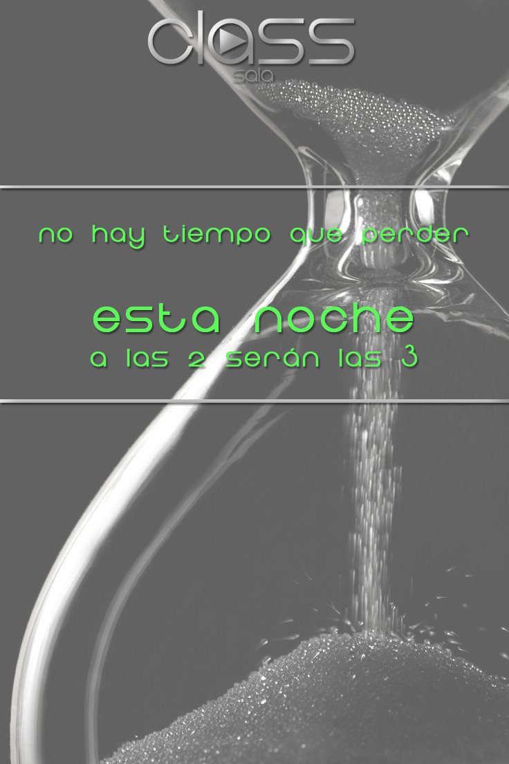 Aviso para los despistados :)
#sábadosClass