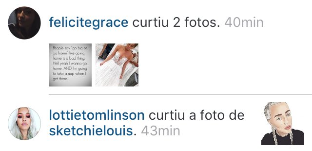 1DNEWBRASIL's tweet photo. Atividade da Fizzy e Lottie no Instagram. https://t.co/osIjJQEsp5