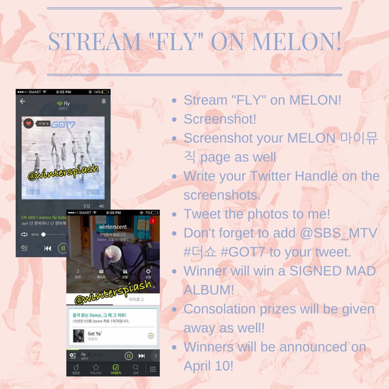 winterspIash's tweet photo. [PLS RT! GIVEAWAY! OPEN WORLDWIDE] STREAM FLY &amp; WIN A SIGNED MAD ALBUM &amp; MORE! @SBS_MTV WOO #더쇼 HA #GOT7 YA https://t.co/tDSifagbRn