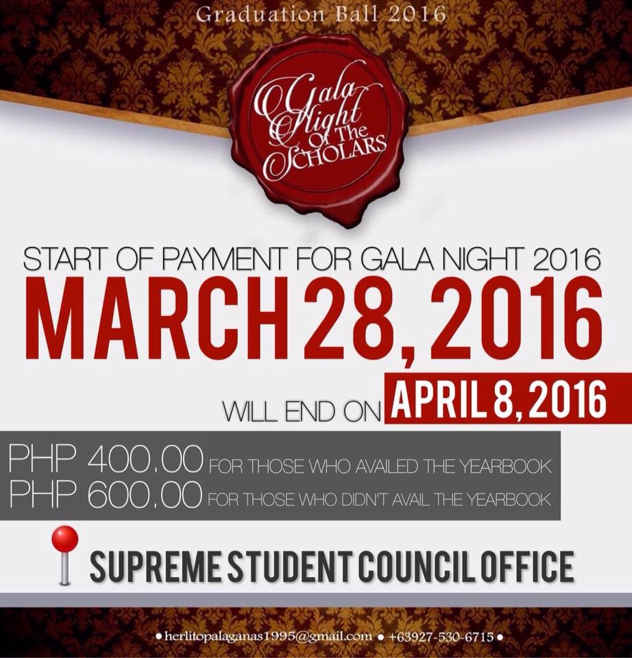 lesmiserhence's tweet photo. Attention PLMayers! #Pantas2016 #GraduationBall2016 https://t.co/g1mzlXHEgY