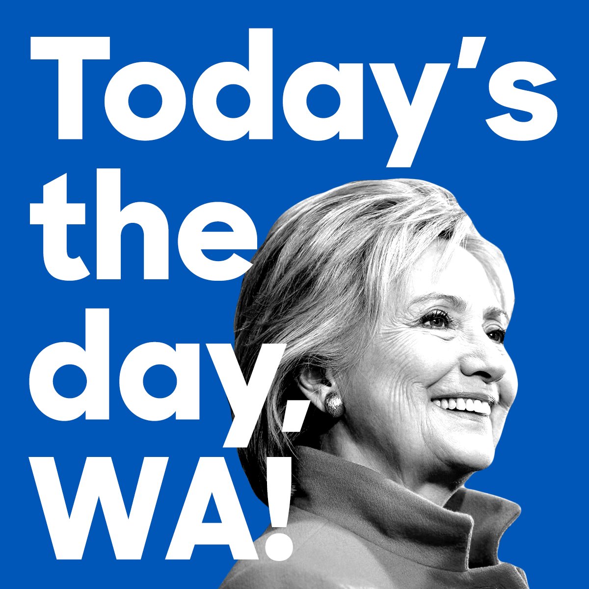 HillaryforWA's tweet photo. The big day is here. Find your location and get #ReadyToCaucus→ https://t.co/bqo1p2DSCe https://t.co/l6QZbaUeO8