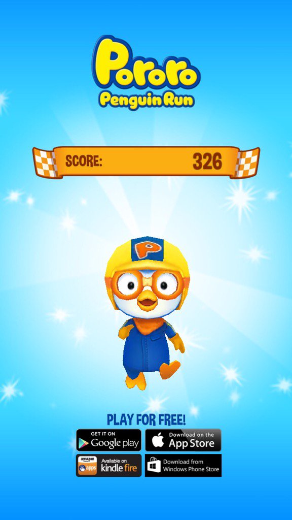 AllfruitsRipe29's tweet photo. I just scored 326 in Pororo Penguin Run. Beat that! https://t.co/fUFbmqwnDy #Pororo #Penguin https://t.co/fUFbmqwnDy https://t.co/XW4kIMAVF9