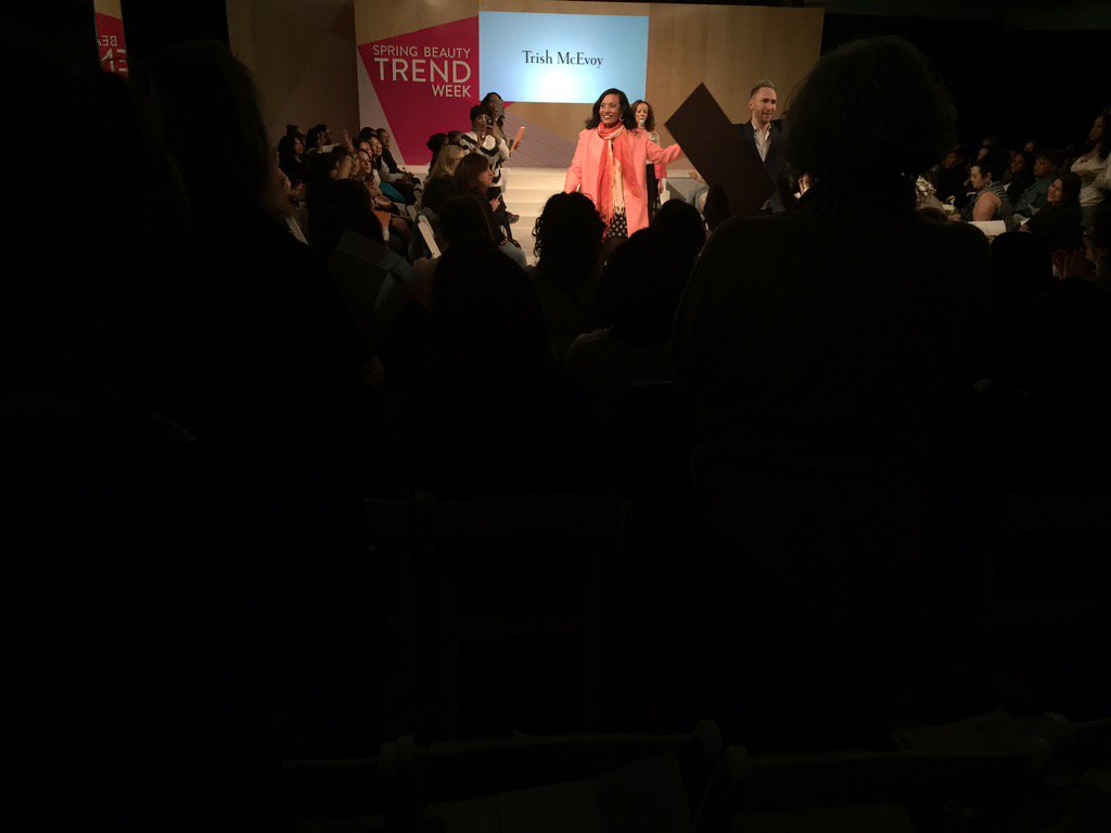 Diane --newly made over, strutting down the runway with Derek Miller <a href="/Nordstrom/">Nordstrom</a> Spring Beauty Trend week.