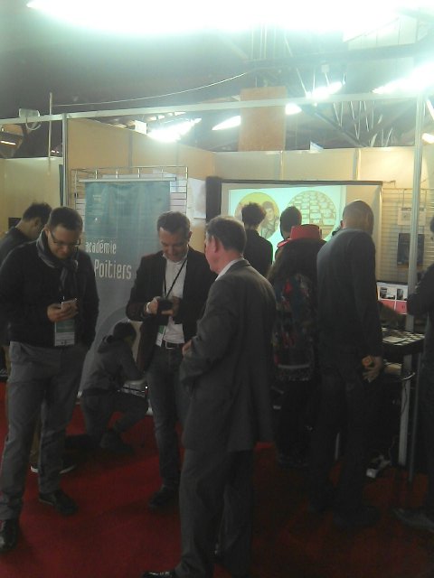 En direct de la Gamer's Assembly. Stand du rectorat de Poitiers