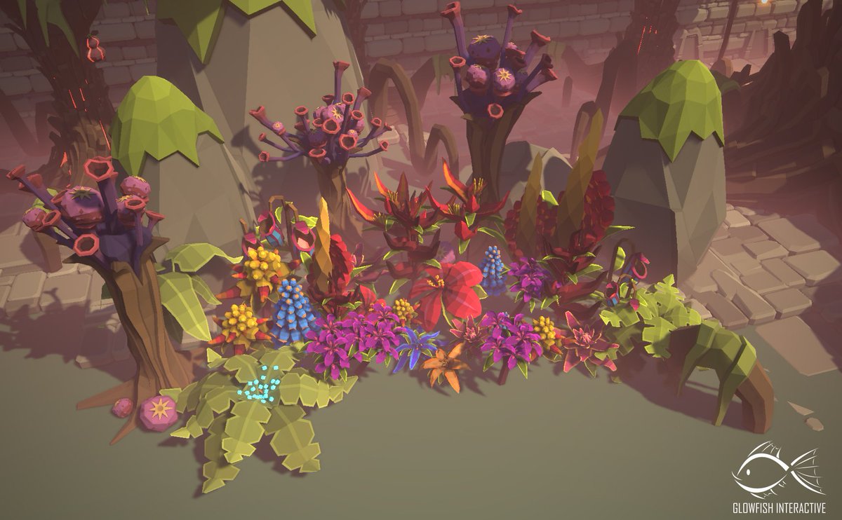 Exotic plants and egg shaped rocks! Happy Easter everyone!🌷🐰🐣 #screenshotsaturday #indiedev #gamedev #madewithunity