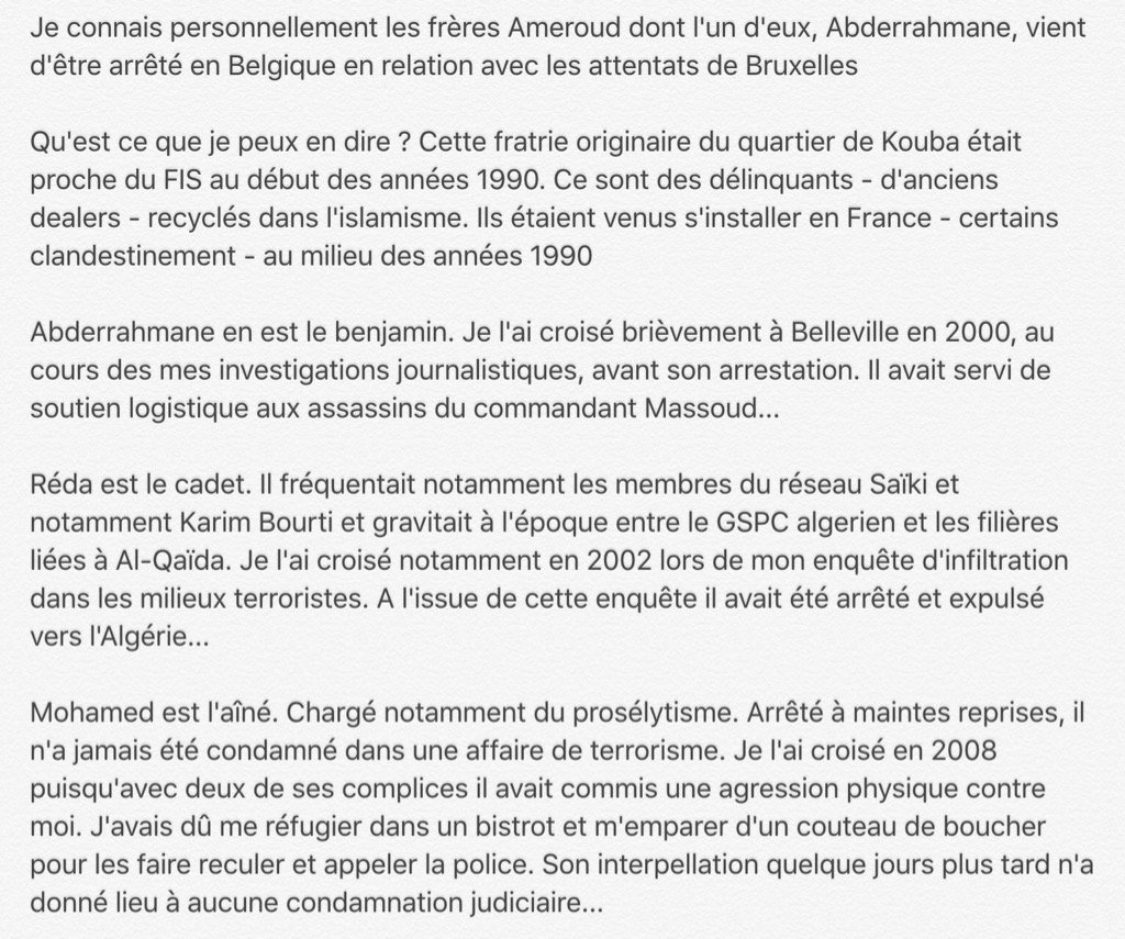 Sifaoui's tweet photo. Ce que je peux dire à propos des frères Ameroud. Des islamistes liés aux groupes terroristes depuis 20 ans... https://t.co/sNfrnxjsVu
