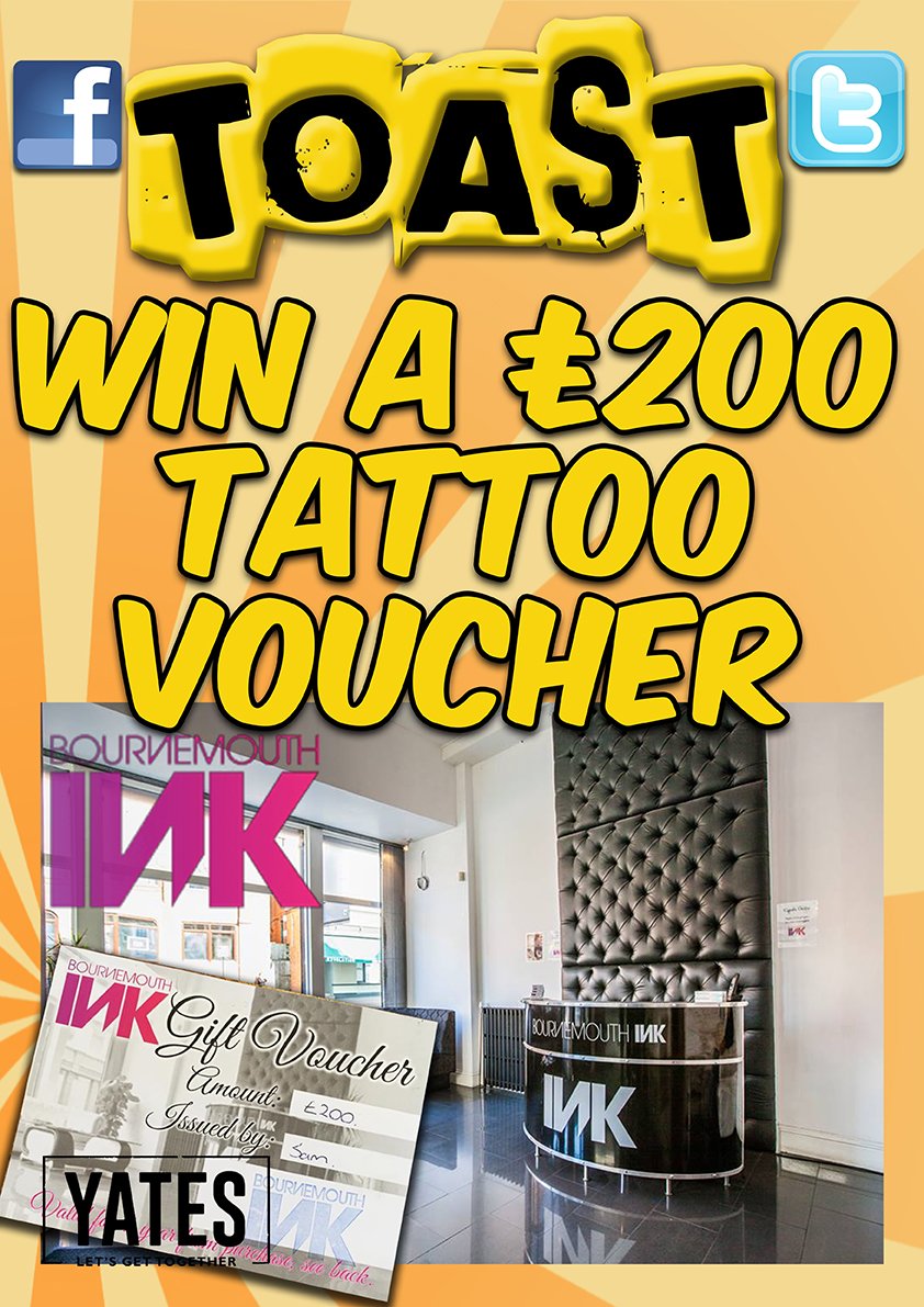 ToastBmth's tweet photo. Huge thanks to @Bmth_Ink for helping out with this weeks prize #Toast #Tattoo https://t.co/1kxABH9P20