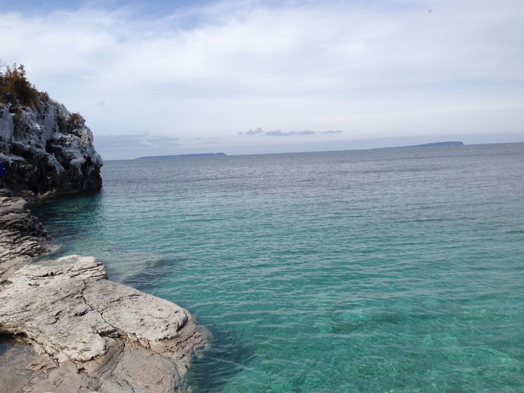Hiking through Cypress National Park near Tobermory. Beautiful! #Ontario #EasterWeekend #georgianbay #hiking