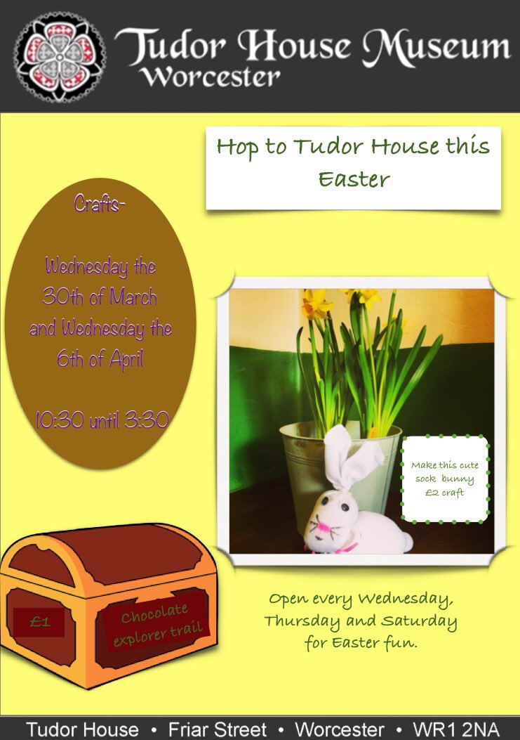 TudorHouseWorcs's tweet photo. This Easter @TudorHouseWorcs #worcestershirehour #EasterinWorcester #WorcesterMakes https://t.co/WgvXUKLAt2