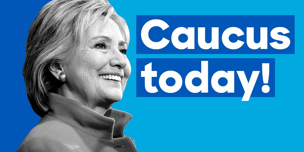 HillaryClinton's tweet photo. It’s Caucus Day, Alaska, Hawaii, and Washington! Retweet if you're with her. https://t.co/gKBMJ3UKgc