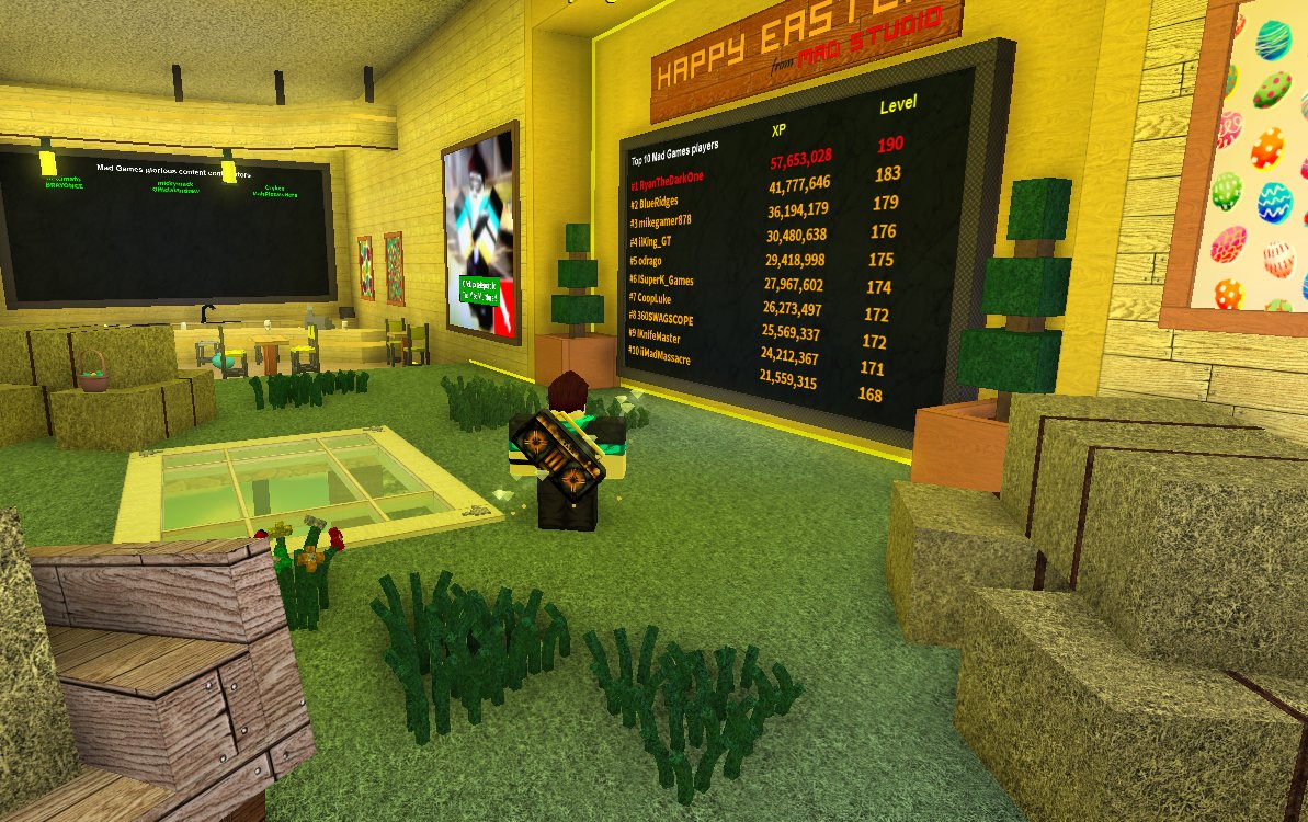 Loleris On Twitter We Ve Made An Easter Themed Mad Games Lobby To Celebrate The Holiday Https T Co N80fifqn2i Https T Co Gtvqqdluax - roblox mad game