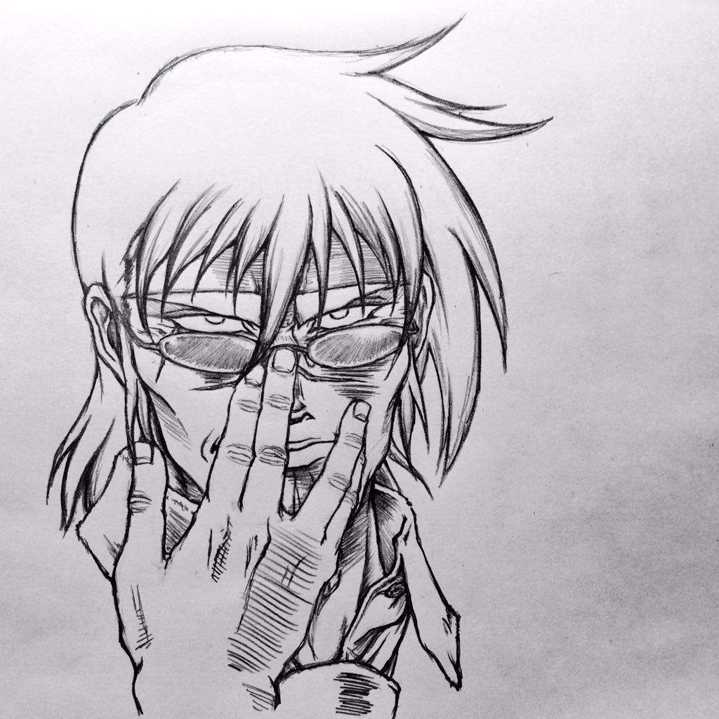 眼鏡クイッを描きたくなった 
