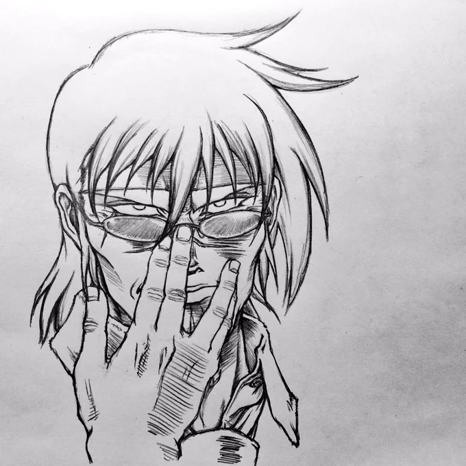 眼鏡クイッを描きたくなった 