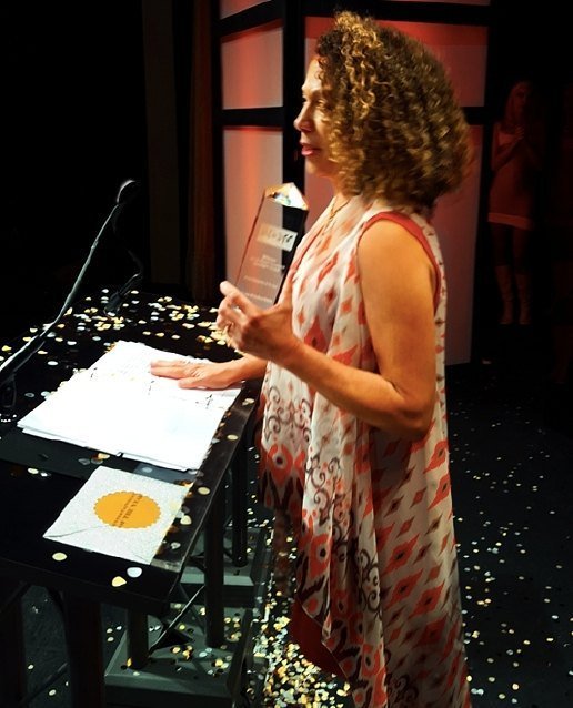 CL22Productions's tweet image. Cynthia Lopell of #CL22Productions accepting the award for &quot;Event Company of the Year&quot; at the 2016  Event Solutions…