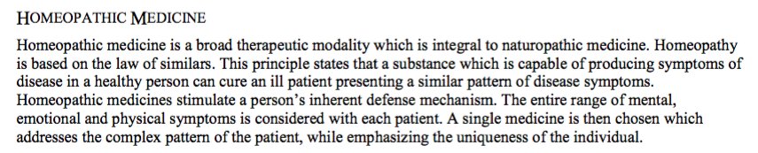 NaturoDiaries's tweet image. Homeopathic med is a broad therapeutic modality integral to naturopathic medicine @bastyr catalog '08 #notscience