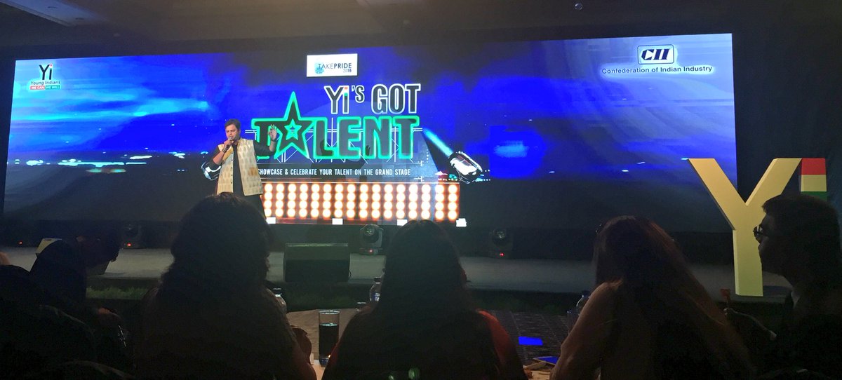 YiTweets's tweet image. WOW! #YisGotTalent Real &amp;amp; Serious! #YoungIndians singing beautifully at da talent show! #takePRIDE #YiNationalSummit
