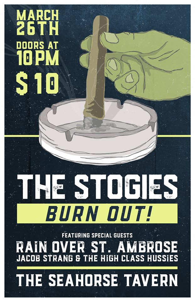 <a href="/thestogies/">The Stogies</a> are playing tonight their final show TONIGHT at <a href="/theseahorse/">The Seahorse Tavern</a> w/<a href="/Rainoverband/">Rain Over St Ambrose</a> &amp; #JacobStrang #Halifax