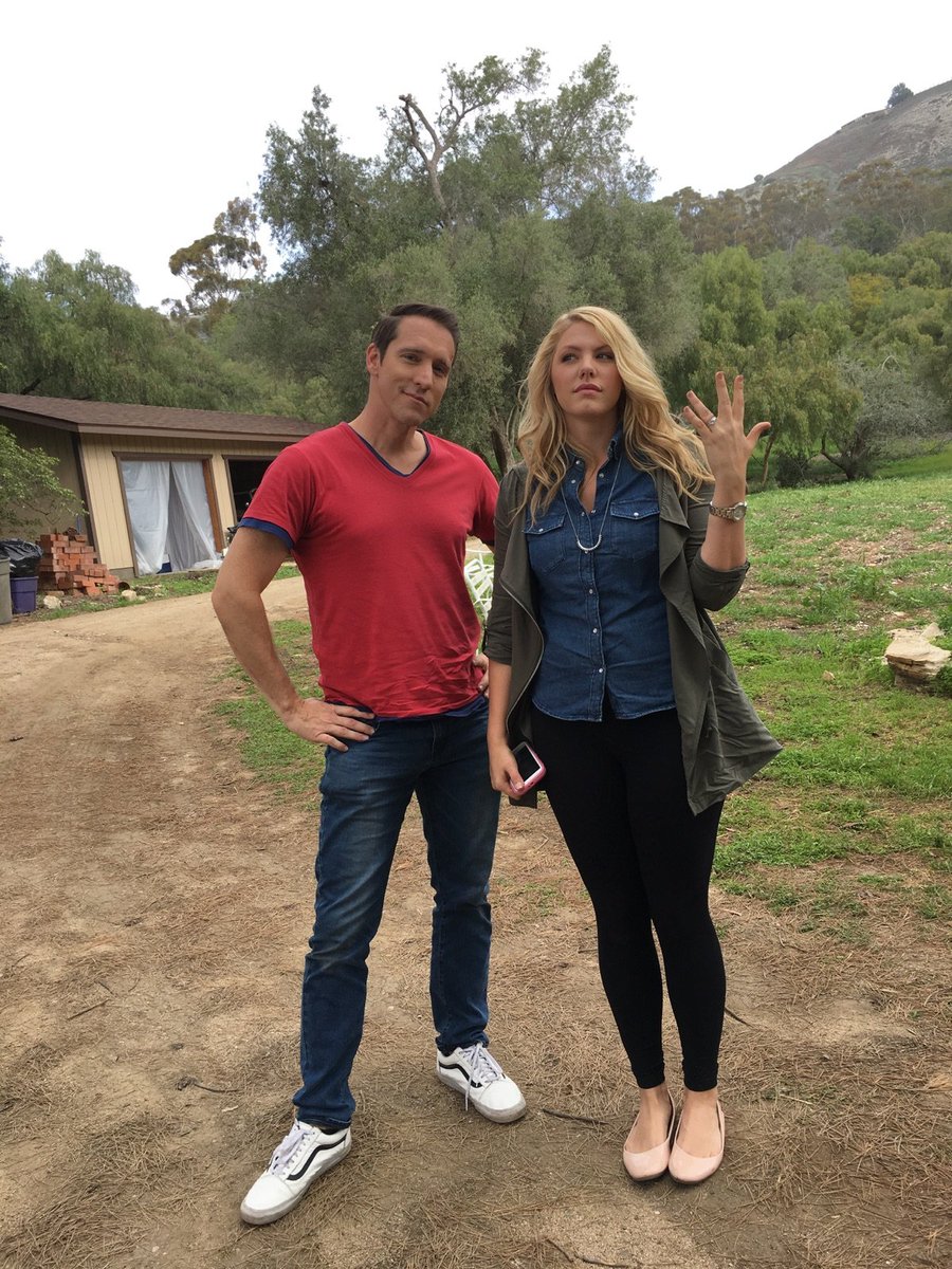 On screen hubby and I! Had so much fun with you <a href="/Tommydaycarey/">Team Carey</a>