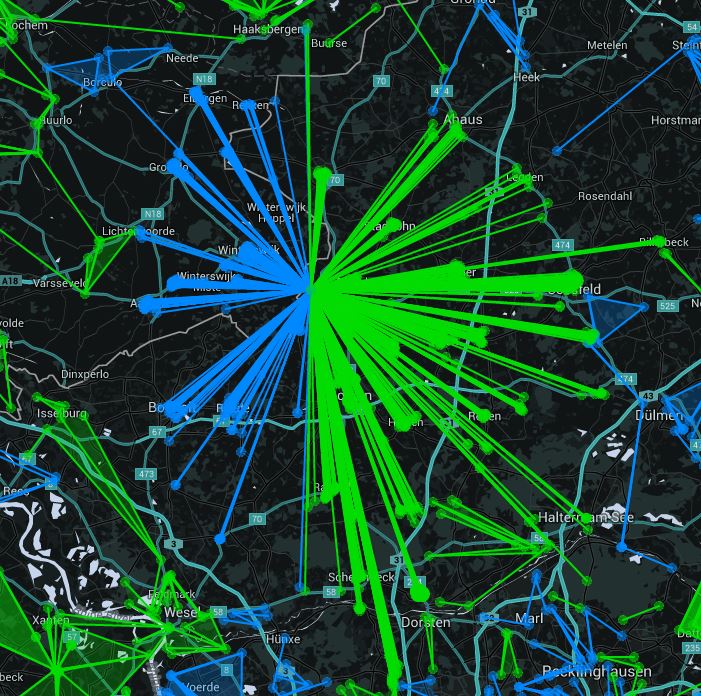 pox_online's tweet photo. Unser Ergebnis:
296 blaue Links
690 grüne Links
#Ingress
#XF
#Oeding https://t.co/Teg9dNh9Xh