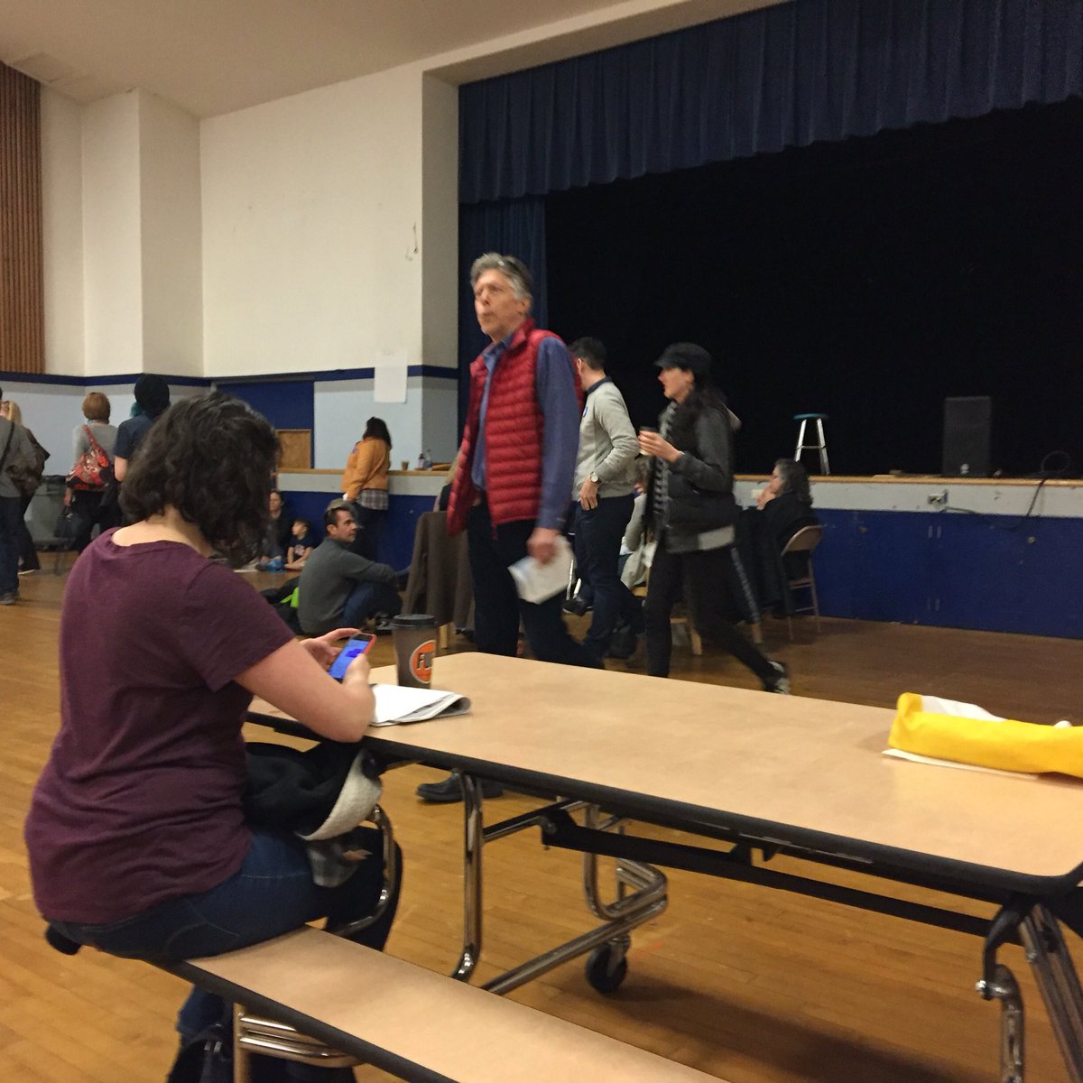 KiraOnClimate's tweet photo. #WAcaucus - both exciting &amp; painful! #introvertproblems #Introvertsforbernie #FeelTheBern https://t.co/DxRunyCprq