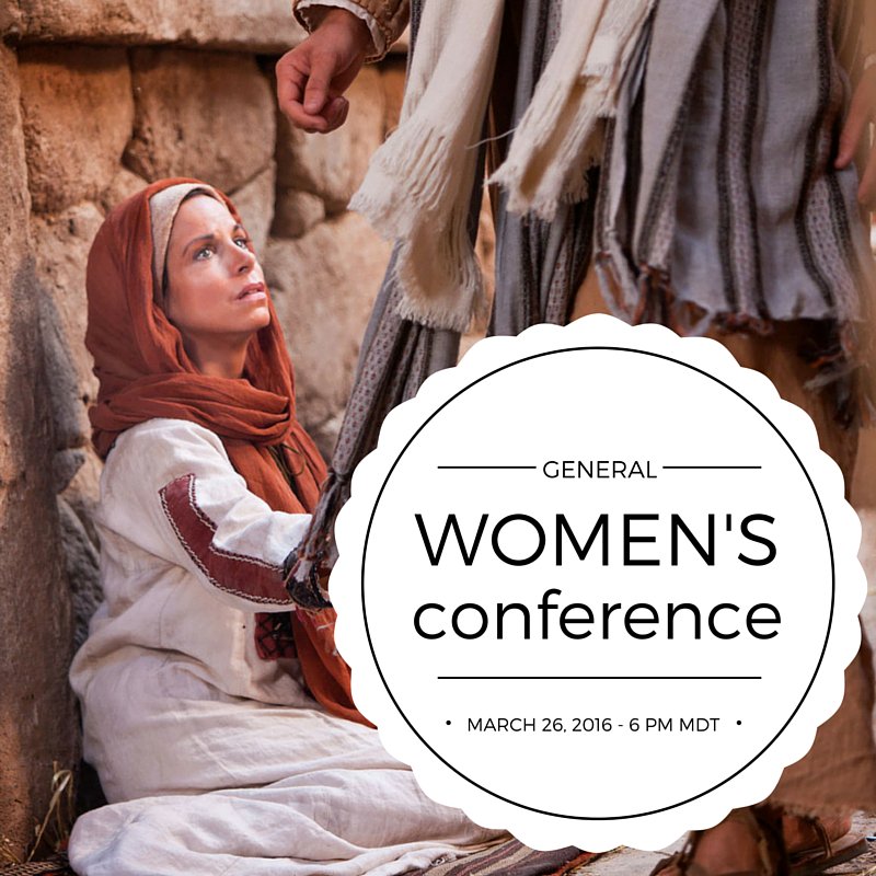 hermanasilva's tweet photo. Tune into the General Women's Conference today! 
March 26, 2016 6 pm MDT. https://t.co/mtqIxo7LIy #lds #conference https://t.co/ebfw8S2yQ0