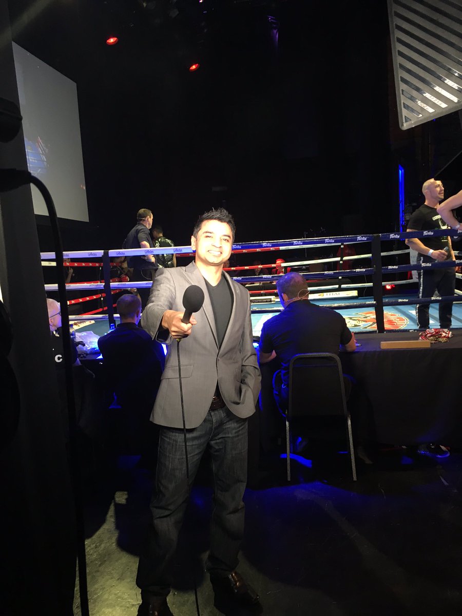 SportsTonightTV's tweet photo. @FarskiTV is getting interviews already @MuayThaiGP live from 9pm https://t.co/Ep6GYEGH3w