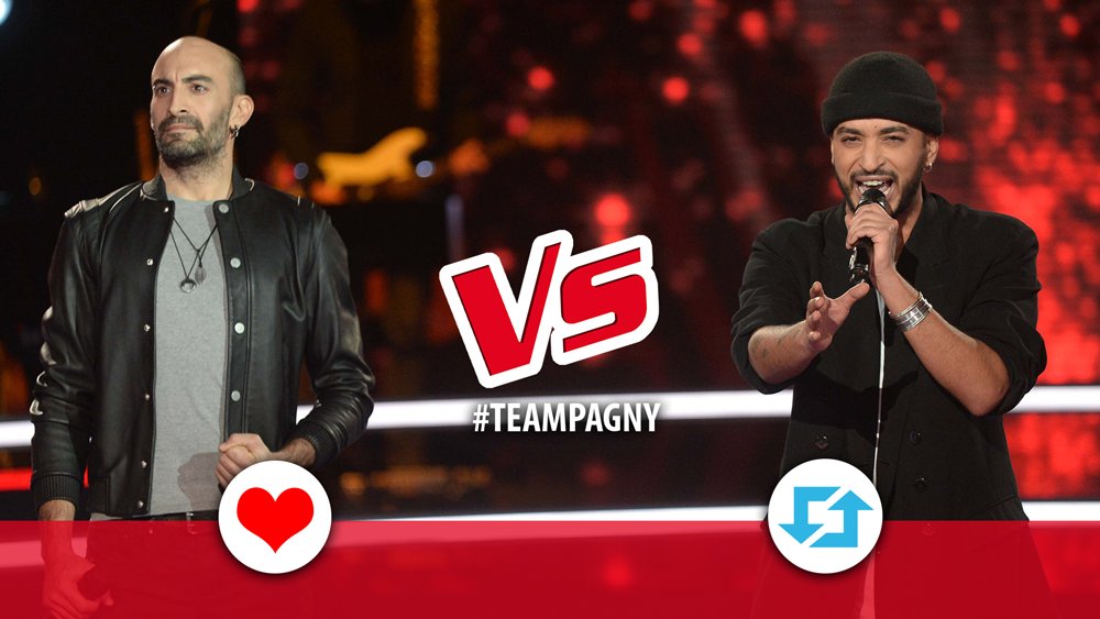 TheVoice_TF1's tweet photo. #TheVoice 
#François VS @Slimaneoff ! 
Vous ♥️ ou RT ? https://t.co/8uOd39YnQ3