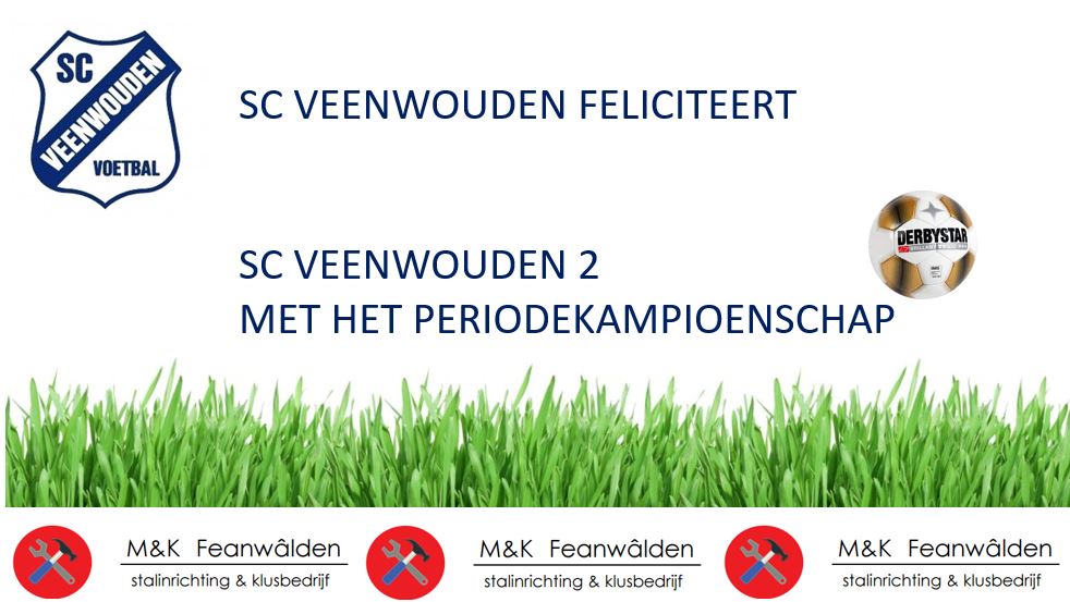 SCVeenwouden's tweet photo. Periodekampioenschap @SCVeenwouden 2 na 0-1 winst op @vvhardegarijp 2. Een topprestatie! https://t.co/aTiVprjRkA