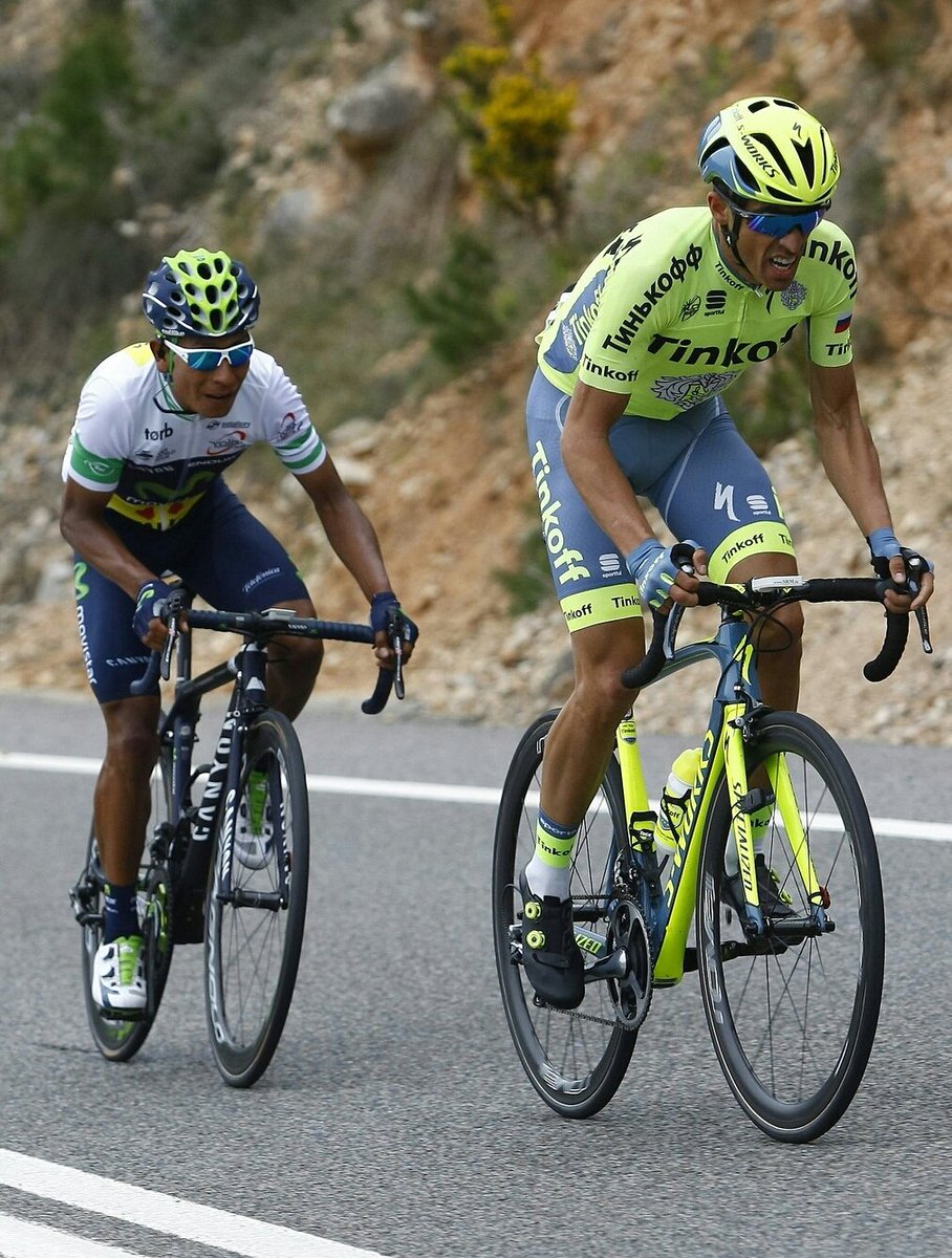 albertocontador's tweet photo. Tras 6etapas y1100km 7"nos separan.Mañana etapa final,corta pero intensa!After1100km7" separate.Tomorrow final stage https://t.co/JR814K4ZRD