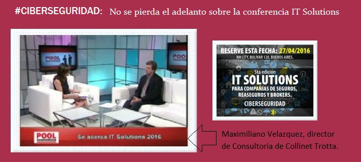 RevEstrategas's tweet photo. #ITSolutions2016. Maximiliano Velazquez de @colinettrotta y un pequeño adelanto del seminario en @PoolEconomico https://t.co/cPhuF1f2i1