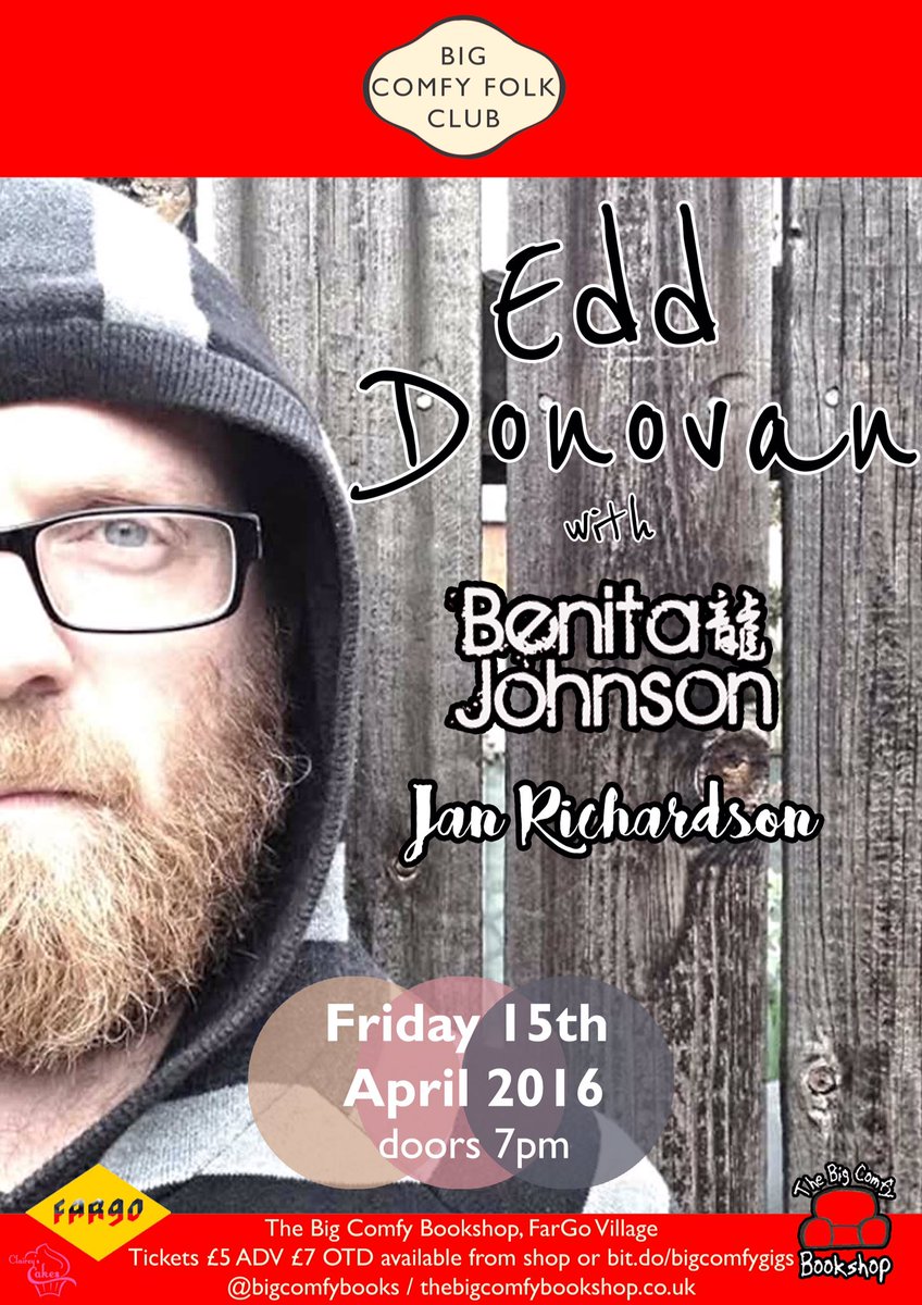 April 15th is a corker. wegottickets.com/event/339592