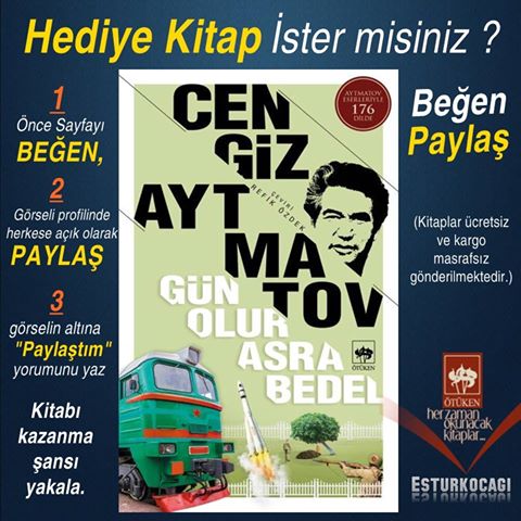 Esturkocagi's tweet photo. #AklımaGelmişken  Bu haftanın hediye kitabı Cengiz Aytmatov'un kaleme aldığı "Gün Olur Asra Bedel" https://t.co/eLayOPFEr6