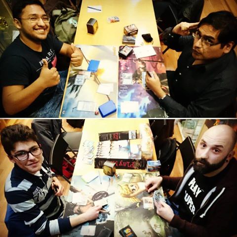 rebellion_es's tweet photo. Semifinales del playoff #WLR2016: Willy (Affinity) vs Mario (Faeries!); Daniel (MBC) vs Felipe (Izzet Control) Mola! https://t.co/NjeLLFM3mc