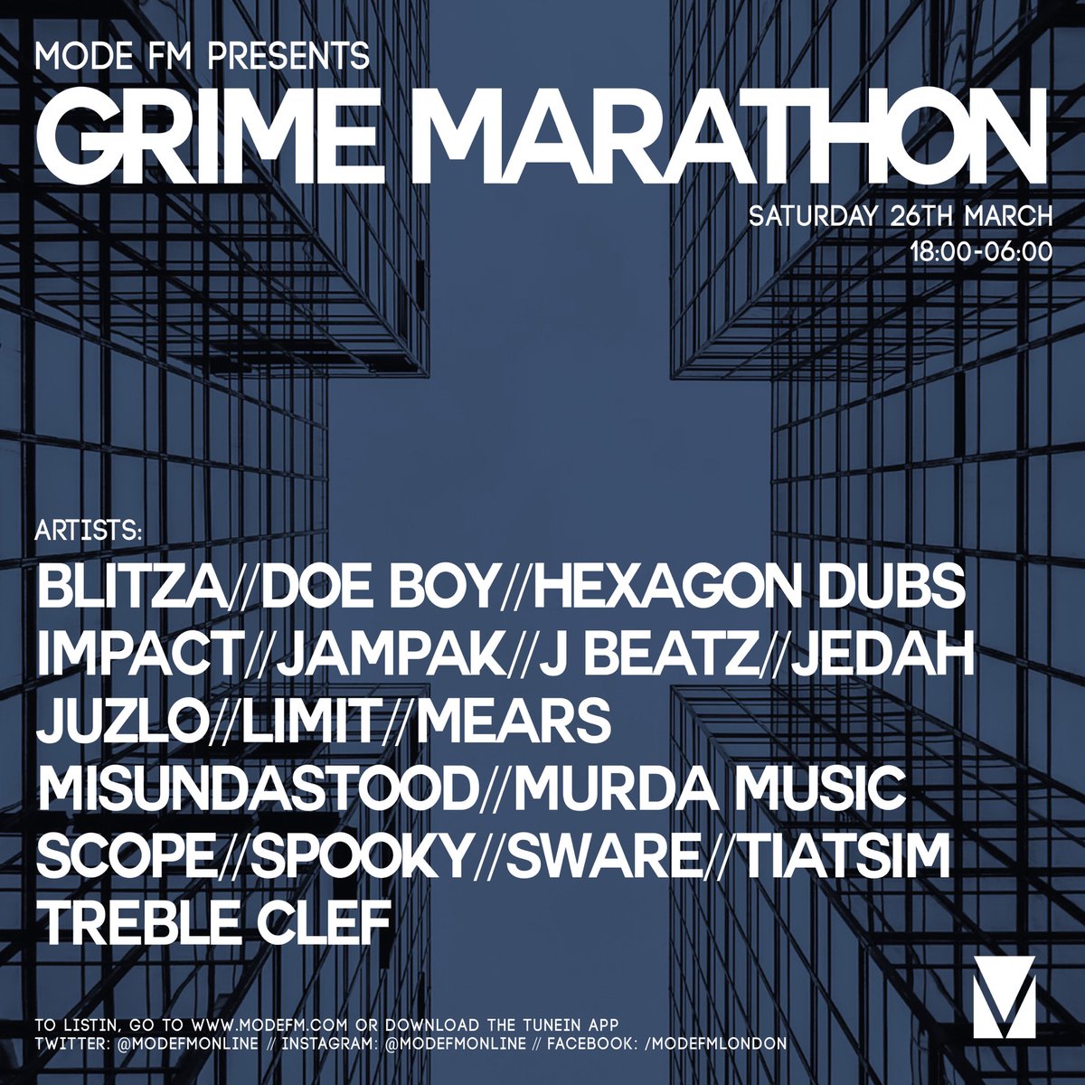 Moderadiolondon's tweet photo. Someone said @scope_em & @SpekktrumMusic are kicking off the Grime Marathon.
#ModeMarathons https://t.co/hlsAJ4MHjY