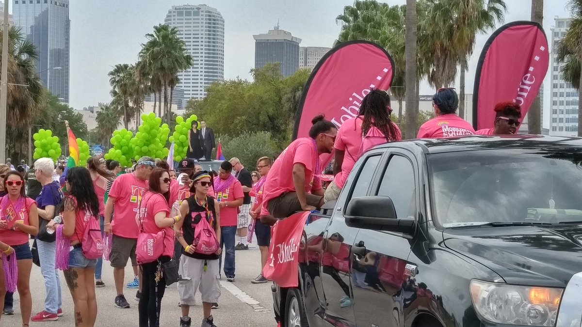 Howard_Nickey's tweet photo. @TPA_FC T-Mobile Tampa &amp; Metro PCS Representing! #TampaPride https://t.co/HejGX5hKNz
