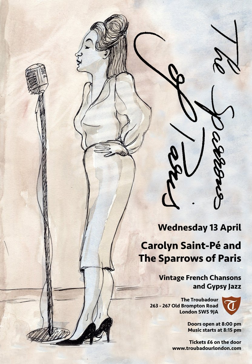sparrowsofparis's tweet photo. @SthKensington #competition #Find2Win #poster @sparrowsofparis #gig @TroubadourLDN 13 Apr take photo & #Twitter post https://t.co/1bd6hbWp9r