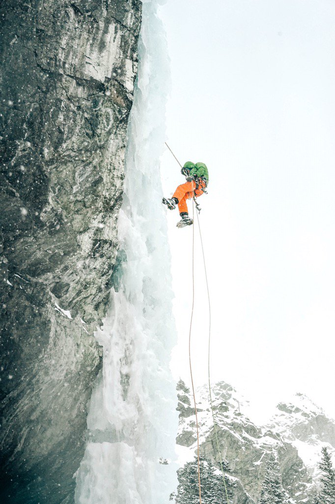 joshuaedric's tweet photo. Matt Lloyd scoping the scene before doing some solo climbs. More shots to come from our recent trip. #coldishot https://t.co/1cEaqbNHTA