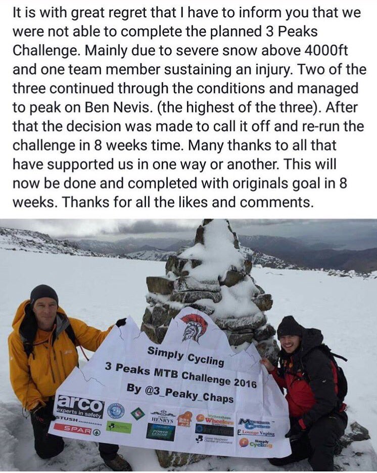 3_Peaky_Chaps's tweet image. #3peaks @SimplyCycling1