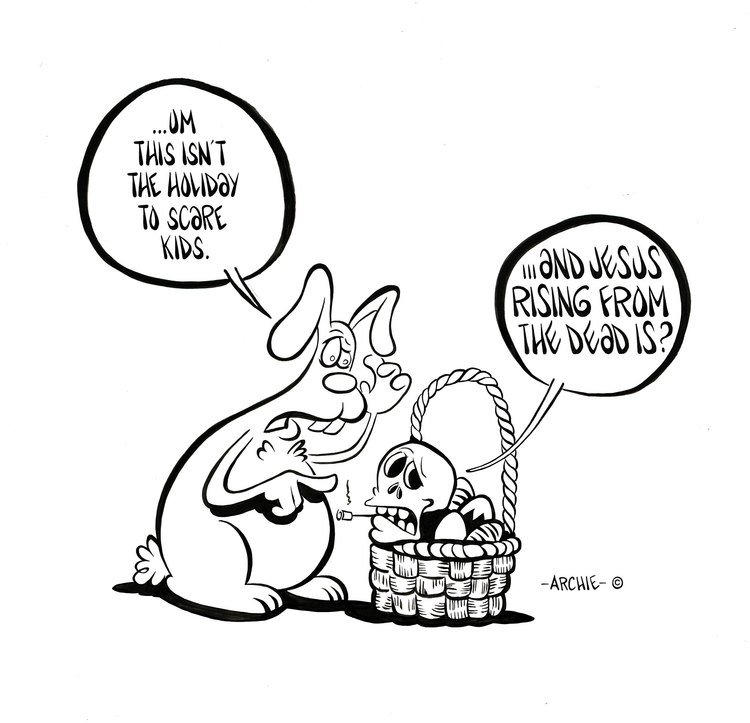 uglyjunior's tweet photo. Squid Splatter https://t.co/3DuQ7xUSu5 #uglyjunior #easter #bunny #skull #rabbit #cartoon #holiday#awesome #humor https://t.co/Jn2dc34iYl
