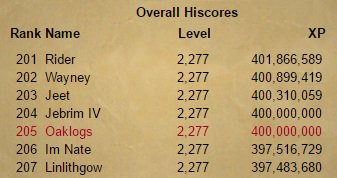 Dutchfailer's tweet photo. 400M total XP on the dot :) https://t.co/WuaokEdez2