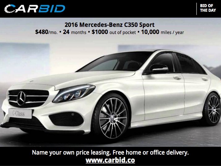 getCarBid's tweet photo. Bid of the day alert! #Benz #Class #Sport #leasedeals https://t.co/wB4AgVxl7h https://t.co/bOaWPyXiQq