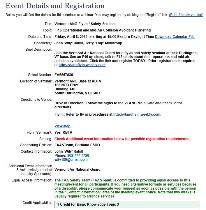 FlynMA's tweet photo. **SEMINAR** FLY-IN
Here's a really unique opportunity to visit BURLINGTON VT ANG
Fri / Apr06th 3pm https://t.co/OTBrkYspRT