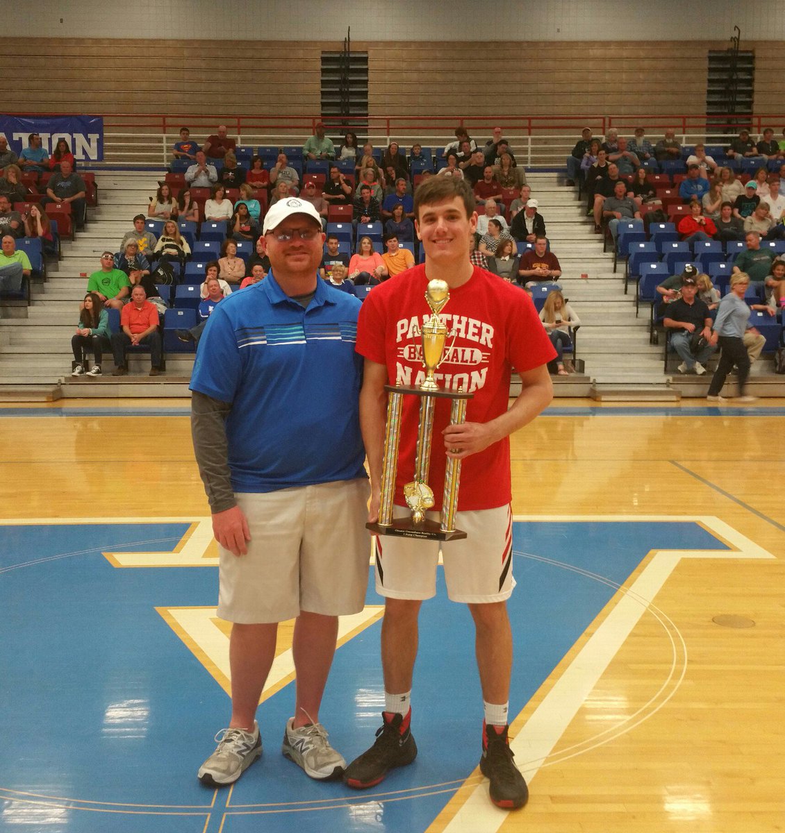 HomersRadio's tweet photo. Congrats to DC's Andrew Hayden for winning the 3 Point Shootout! Scoring 14pts out of a possible 18 in the Final! https://t.co/kWFBhzSpc2