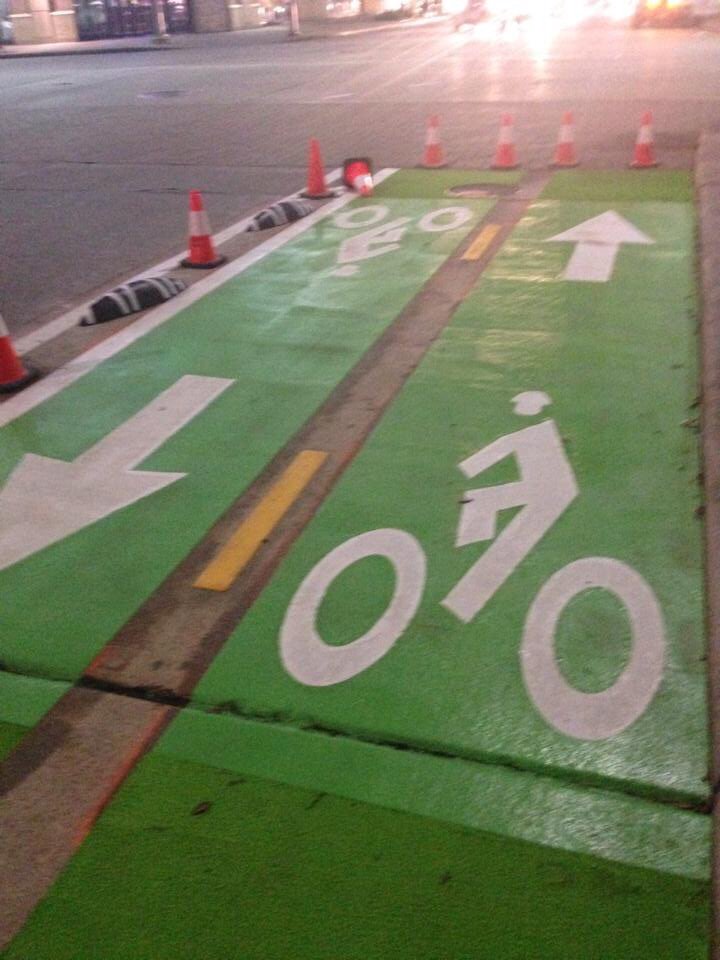 Today in 2015, the Lamar St. Bike Lane is dedicated. <a href="/DowntownHouston/">Downtown Houston</a>