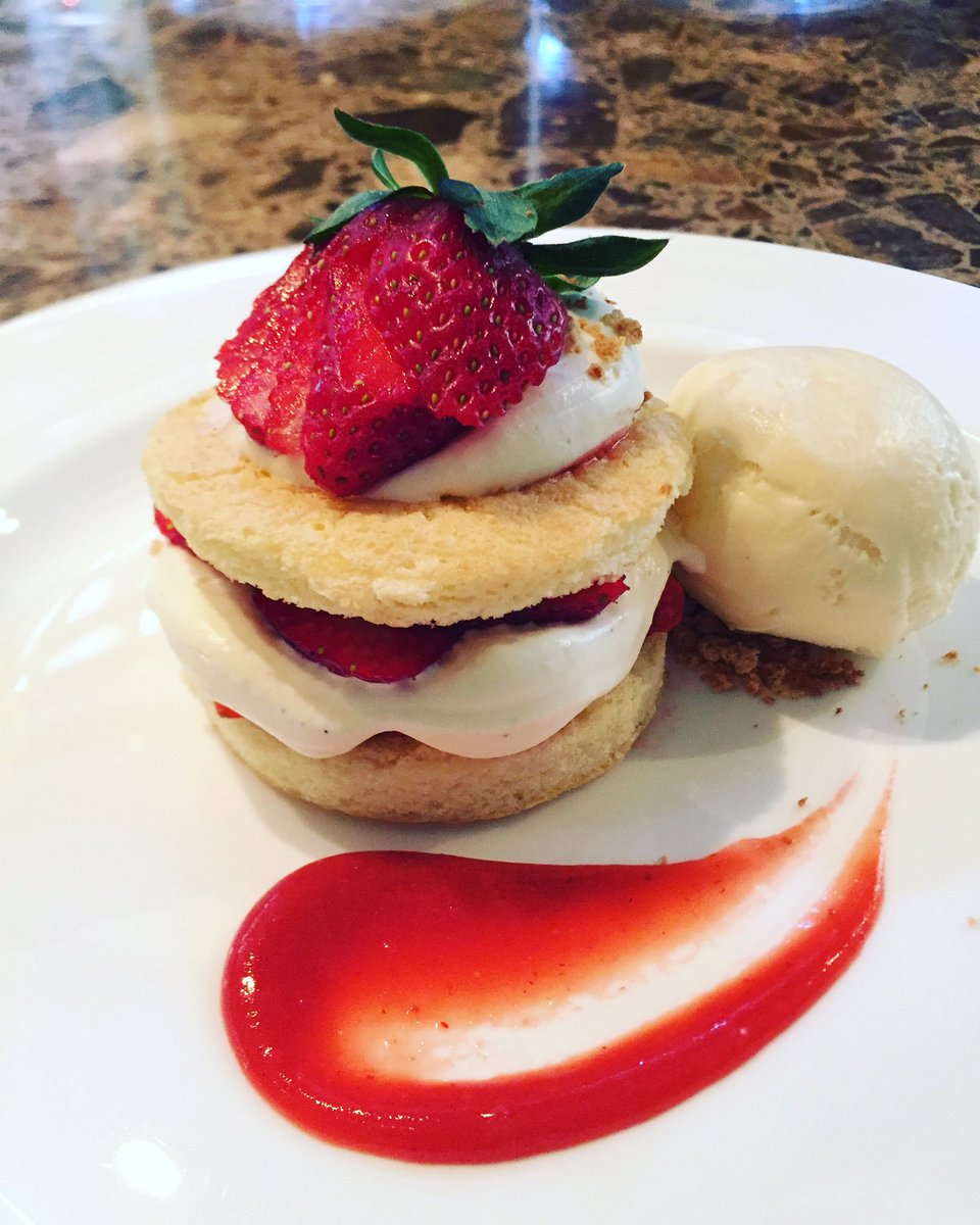 Celebrate Easter with us &amp; enjoy our Strawberry Shortcake with zabaione gelato! Reservations still available