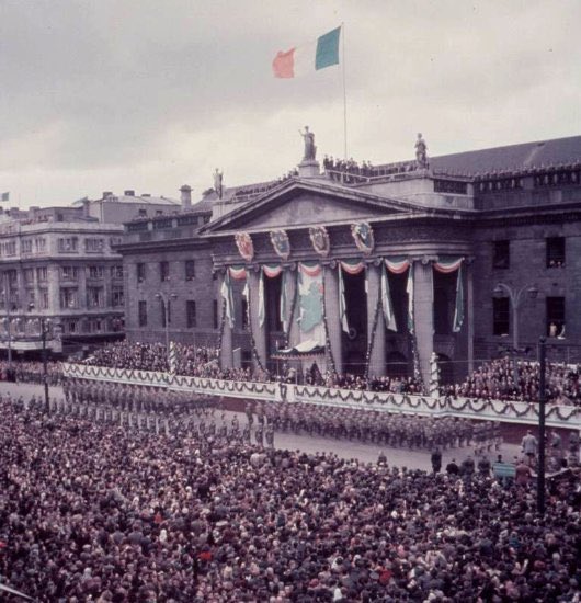 PhotosOfDublin's tweet photo. The 1916 commemorations of 1966, to mark 50 years. 

Tomorrow, Ireland marks 100 years. https://t.co/84wXSLRBOv