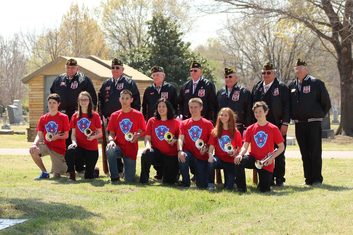Congrats <a href="/JenksBand/">Jenks Band</a> trumpet players Sean Melton and Zach Weatherbee who joined the Youth Trumpet and Taps Corps.
