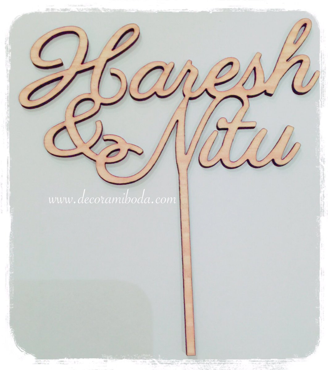 Topper personalizado. #bodas #bodasmalaga #decoracion #wedding #eventosmalaga <a href="/decoramiboda/">Decora mi Boda</a>