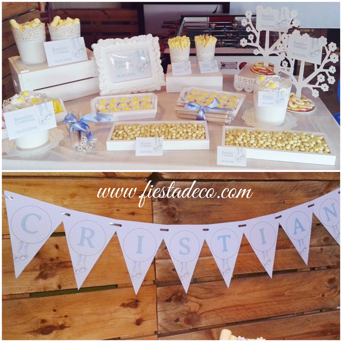 Bautizo Cristian.#eventosconencanto #sweet #candybar #globos #bautizo #decoracion #eventosmalaga 
By <a href="/Fiestadecomlg/">Fiestadeco</a>