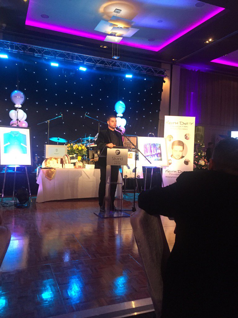 MiriamOCal's tweet photo. @officialkeith now speaking beautifully about his daughter Mia&amp; his Keith Duffy Foundation at Sparkle&amp;Shine Ball https://t.co/fHhwAHFTBl